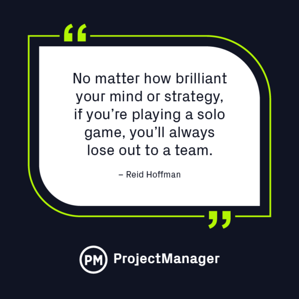 Teamwork quote by Reid Hoffman