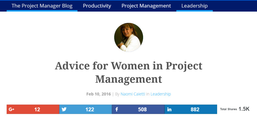 Advice for Women in PM