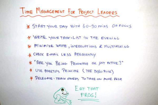 project managers need to manage their time too