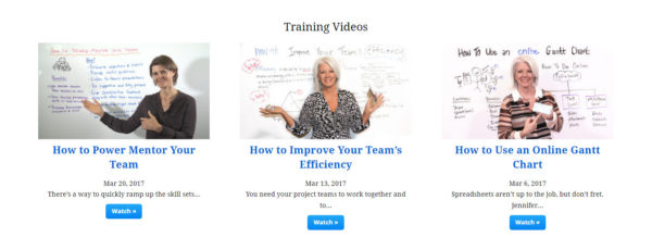 projectmanager.com online training videos