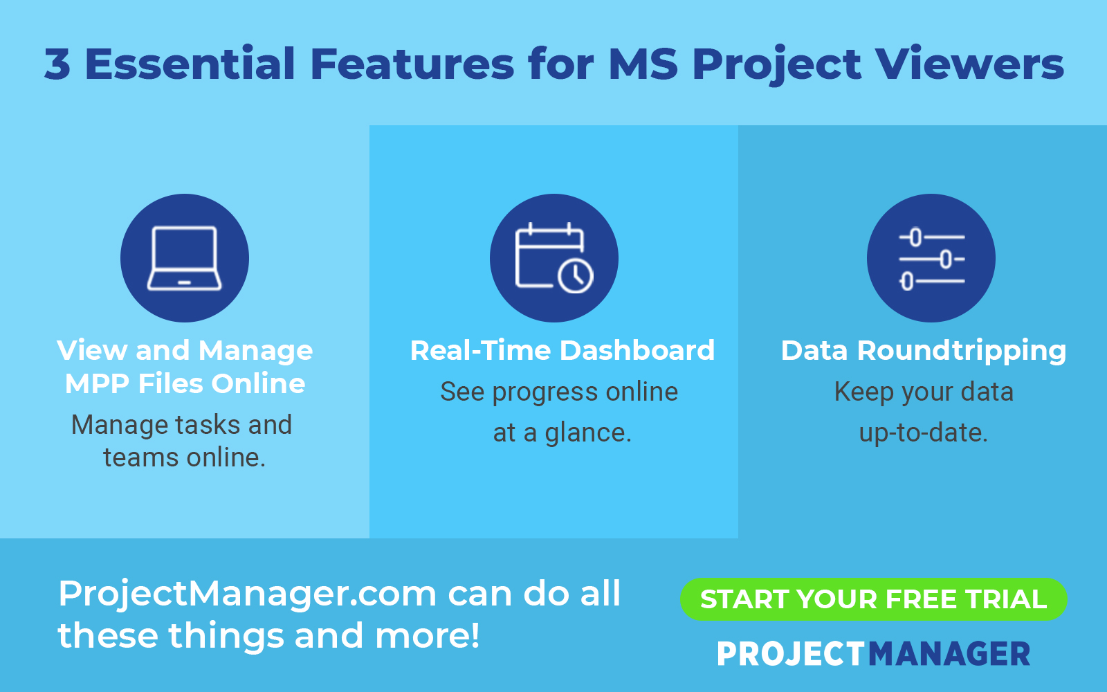 3 Essential Features for MS Project Viewers