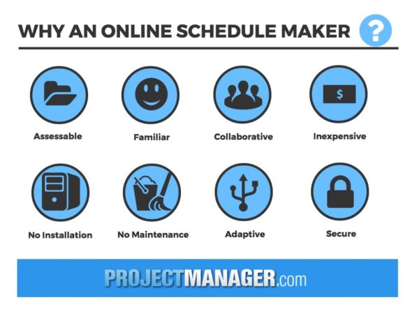benefits of an online schedule maker