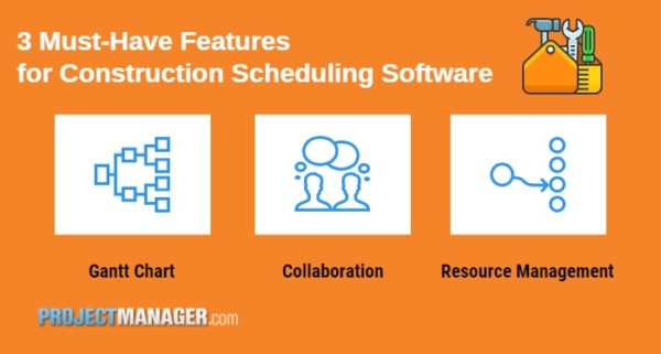 best software features for construction scheduling 