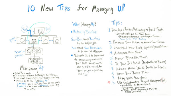 learn how to manage up to your boss