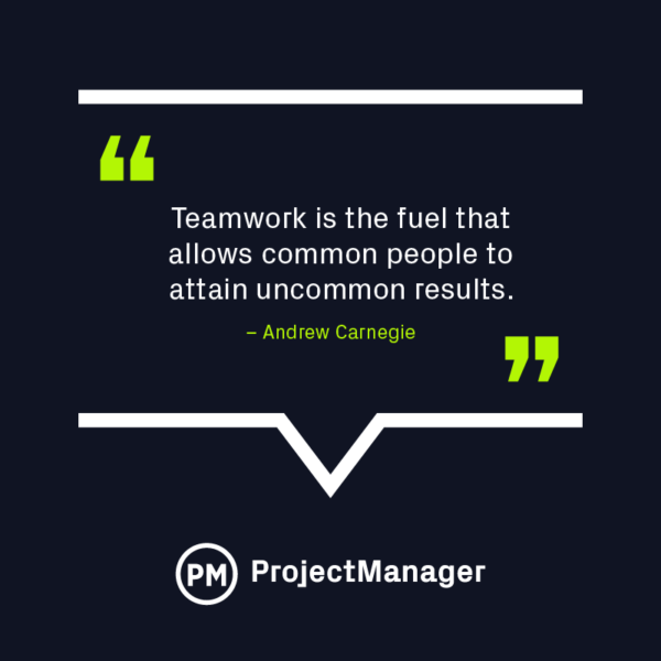 Teamwork quote by Andrew Carnegie