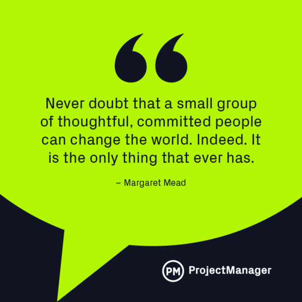 Teamwork quote by Margaret Mead