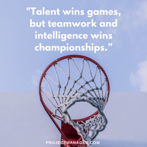 teamwork quote by michael jordan 