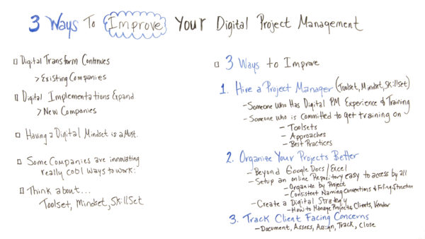 steps to improve digital project management