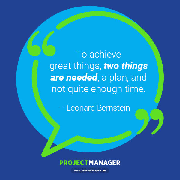 Planning Quote Leonard Bernstein