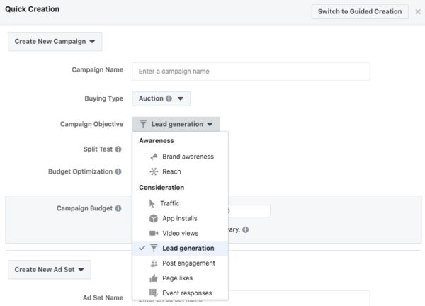 generating leads through facebook