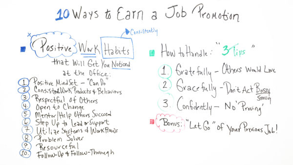 learn how to get that promotion at work