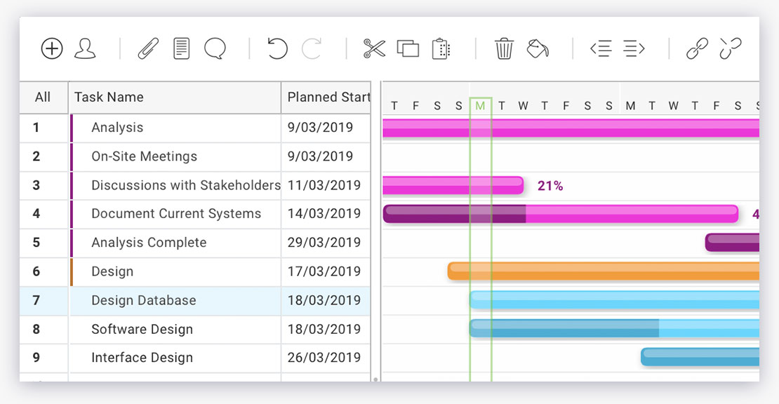 Gantt Chart Healthcare Example