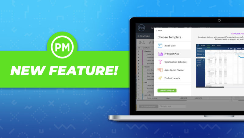 Product Update: New Templates & Imports in ProjectManager.com