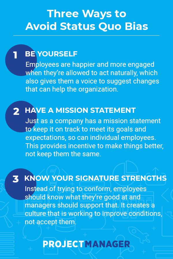 Status Quo Bias to Boost Productivity