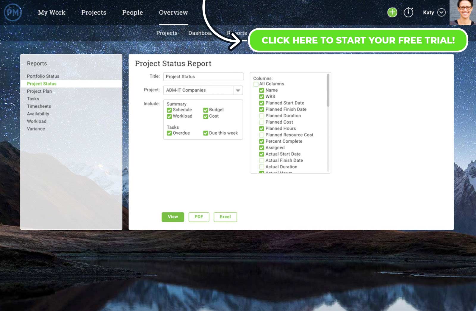 status report for closing project