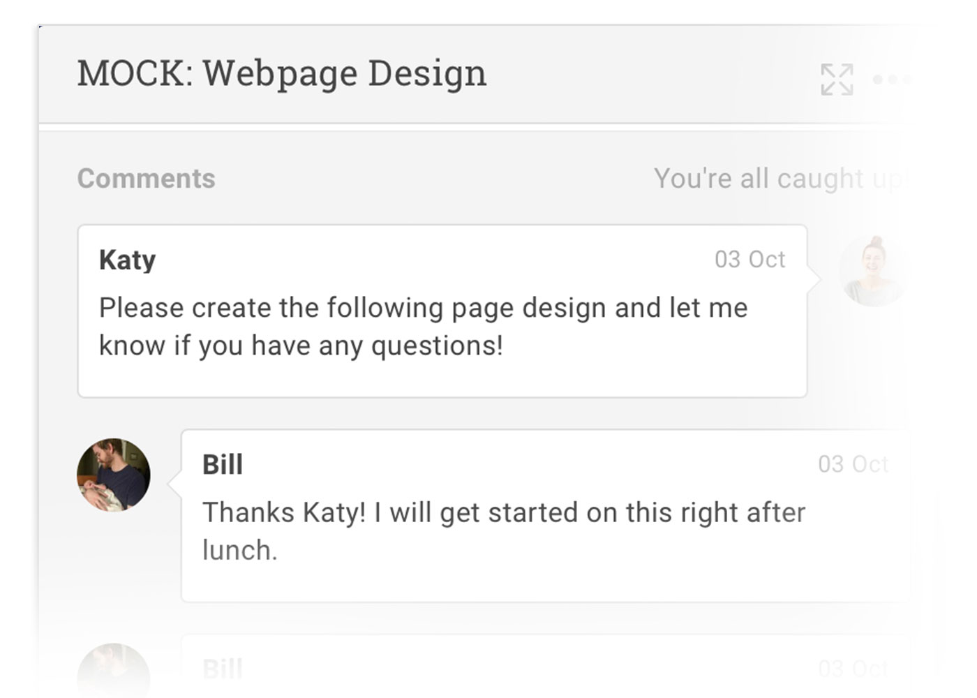 Task management tool for creative projects