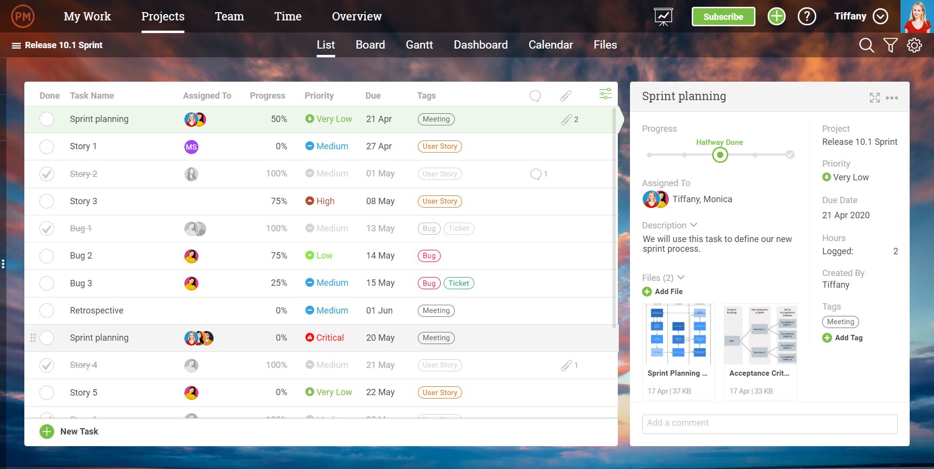 Online Task Management Tool Screenshot