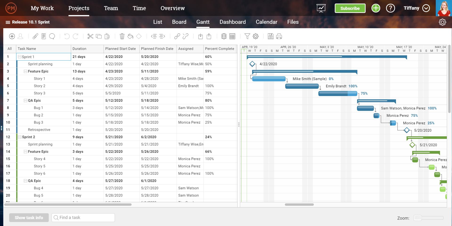 Import from Microsoft Project to make a Gantt chart on Mac