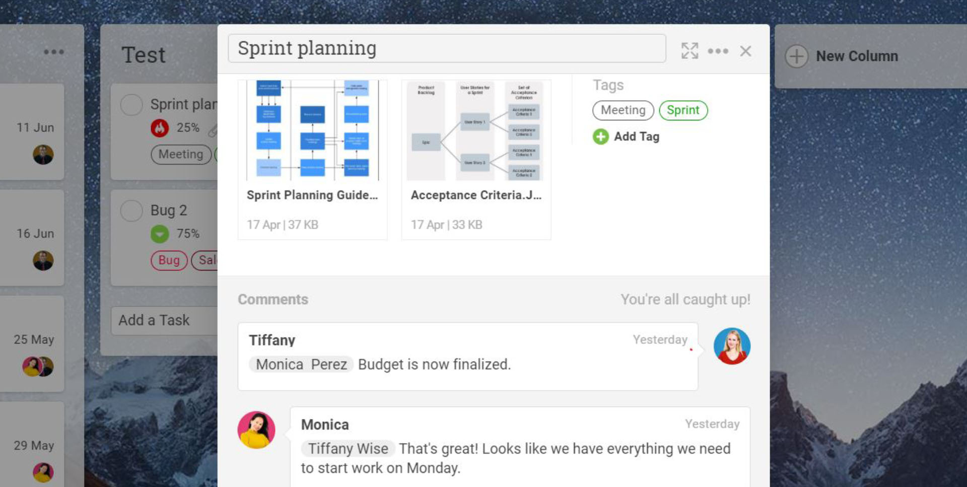 ProjectManager.com Kanban Board with Collaboration Feature