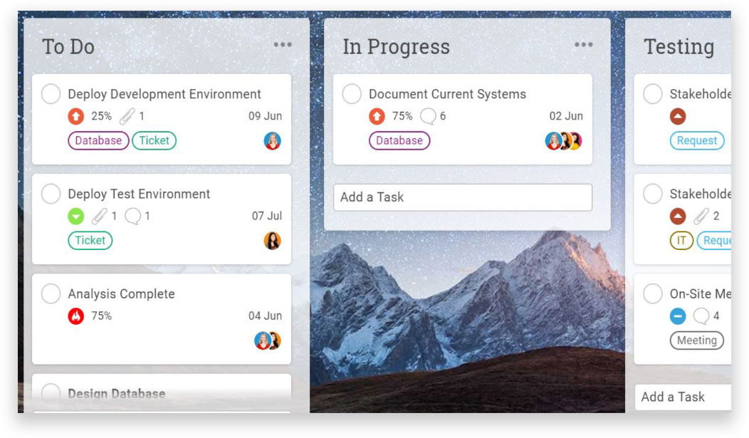 Kanban project planning software