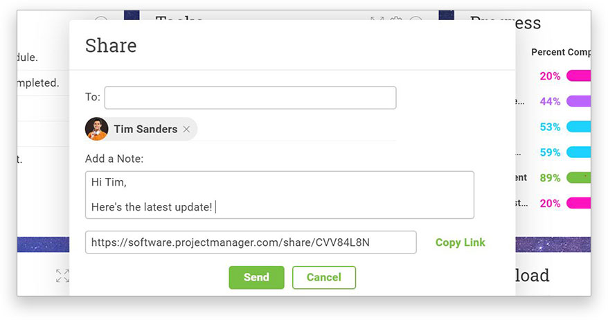 It’s easy to share your dashboard with stakeholders