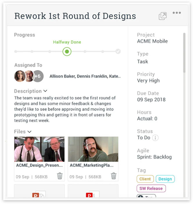 ProjectManager.com task view