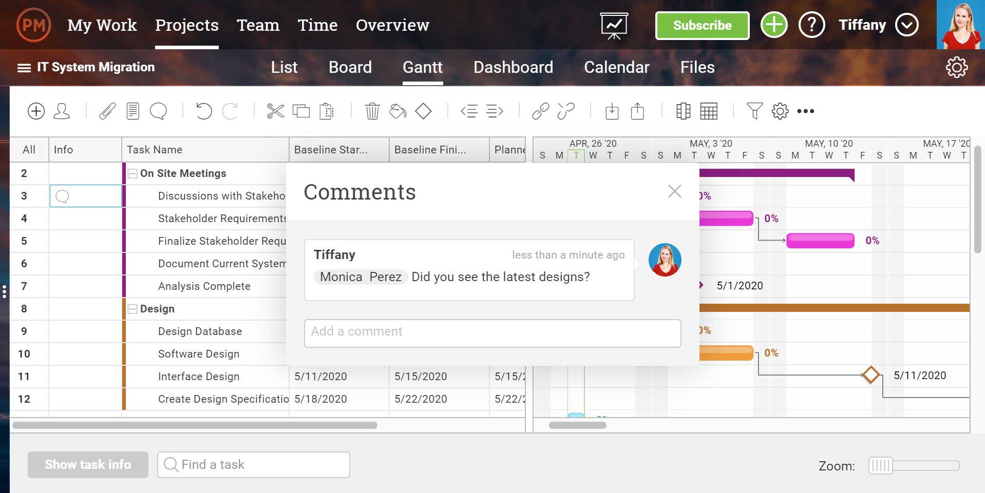 Collaborate on Gantt Charts for Mac