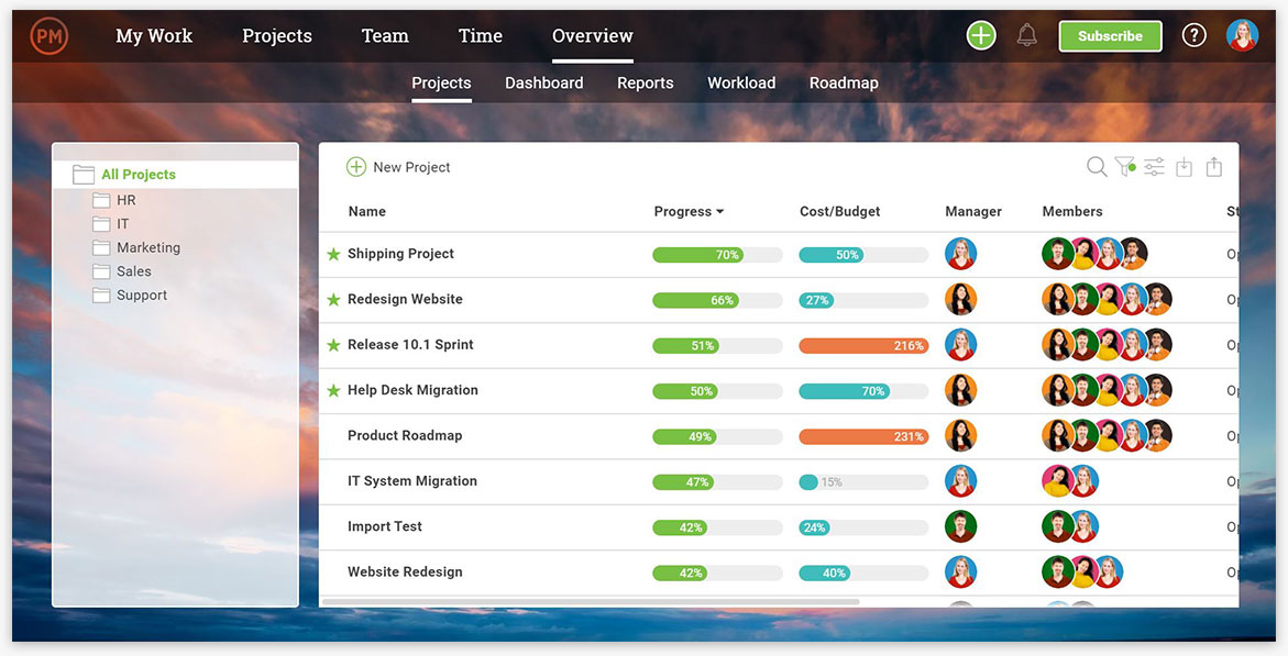 ProjectManager.com project overview