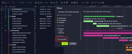Baseline Setting Visuals What's a Schedule Baseline & How Do I Make One?