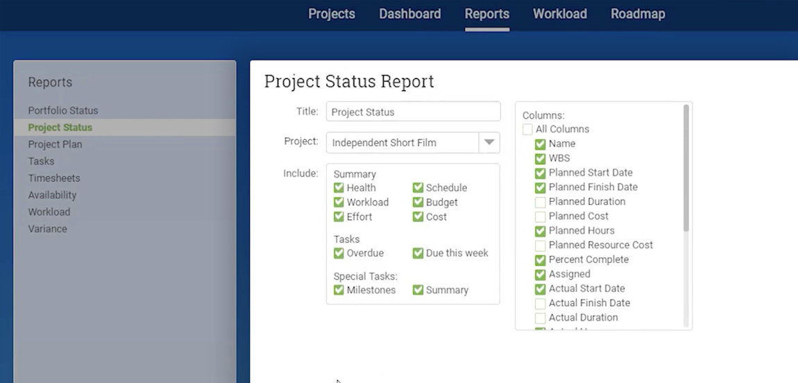 track projects online