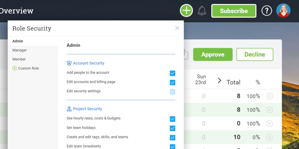 time sheet software for managers
