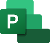Microsoft Project logo, a project management software
