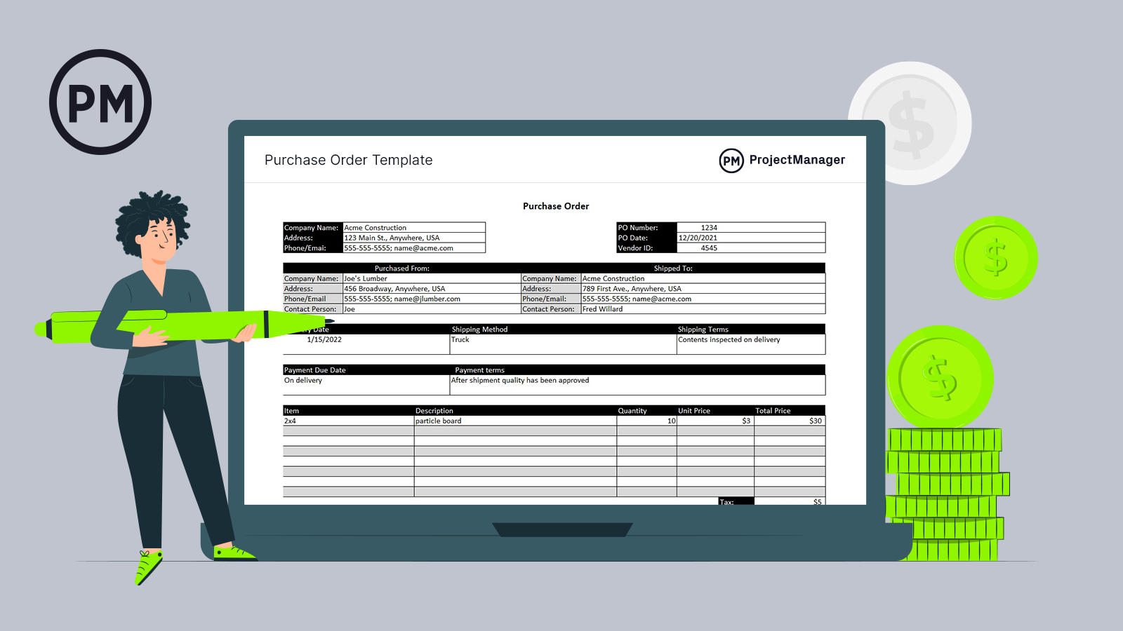 assignment of a purchase order