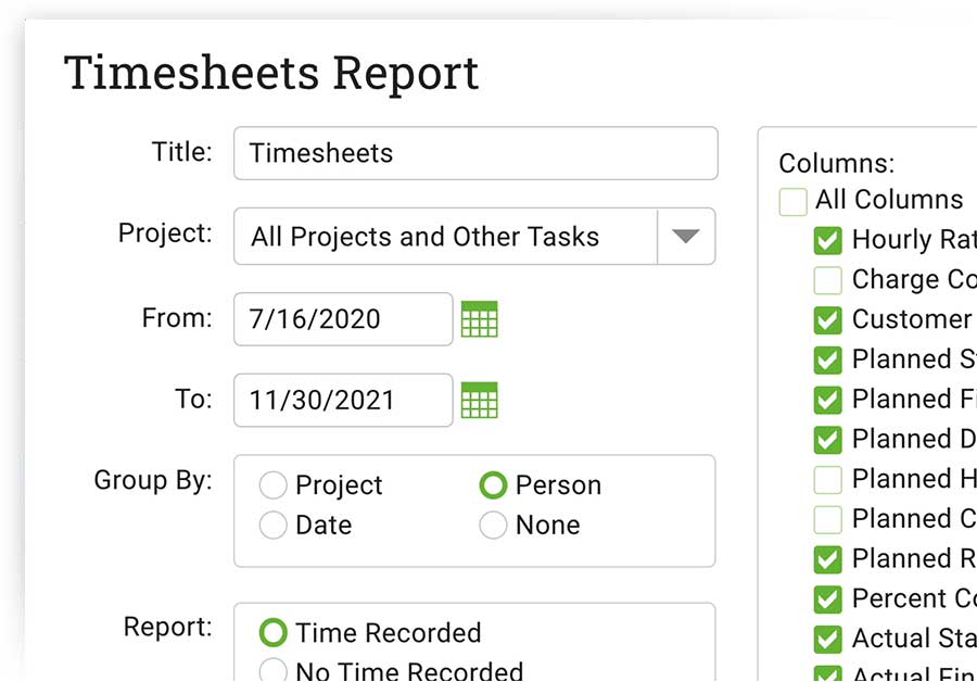 Timesheets image