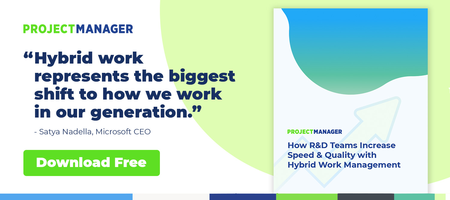 An image that says 'Hybrid work represents the biggest shift to how we work in our generation: Download Free