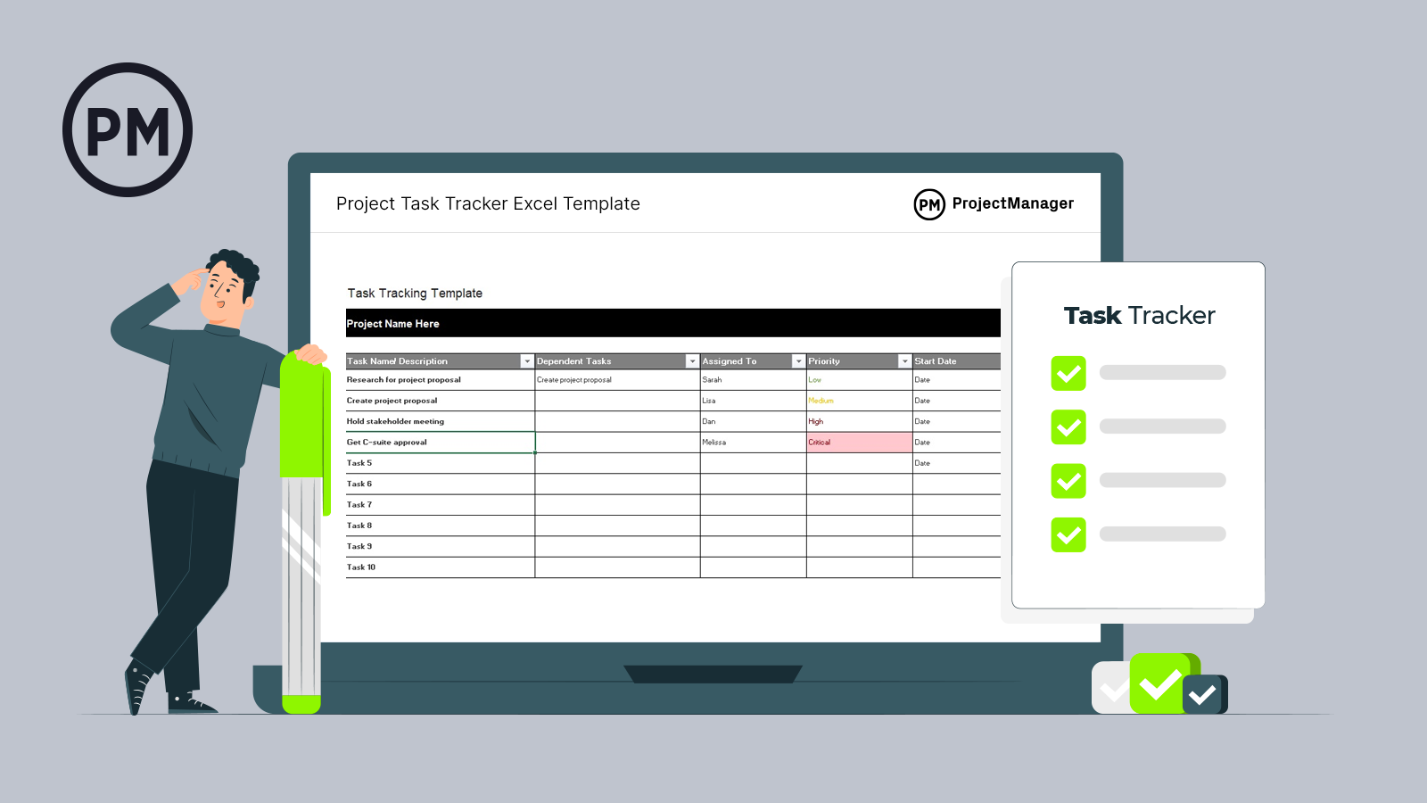 excel tasks template