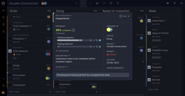 Setting priority on a task in ProjectManager