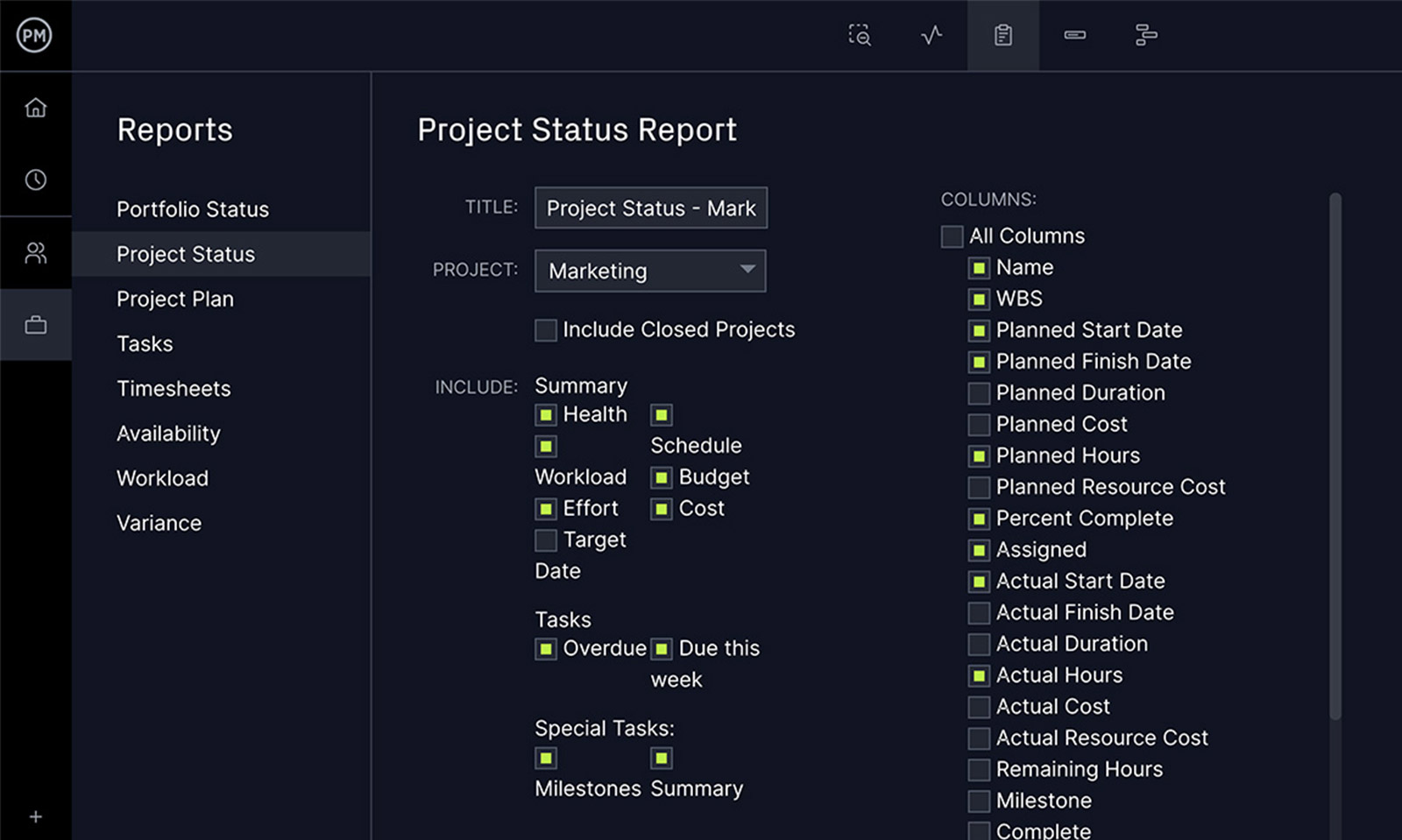 Free status report template 