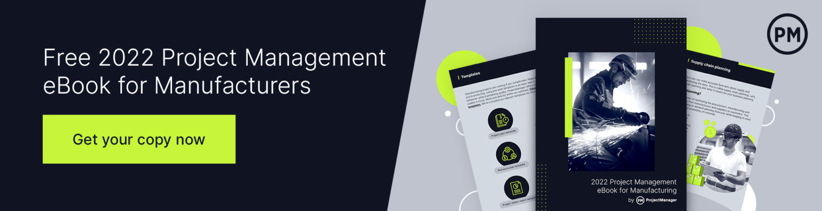ProjectManager manufacturing ebook ad