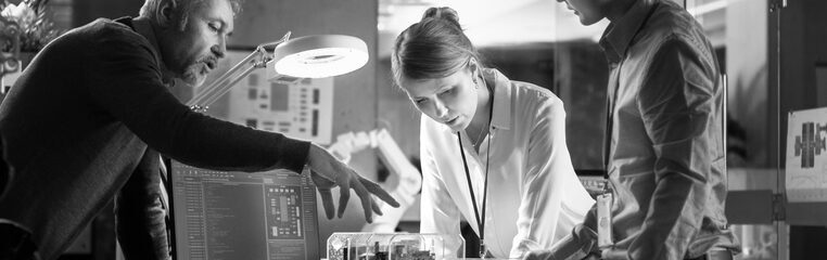 Hybrid R&D teams collaborating, white paper thumbnail