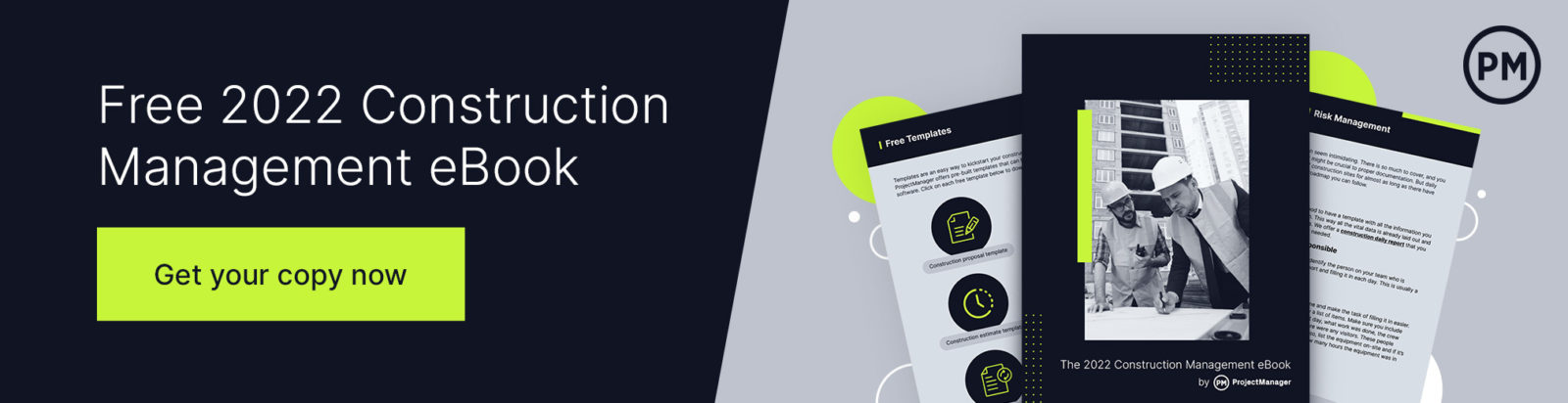 ProjectManager construction ebook ad
