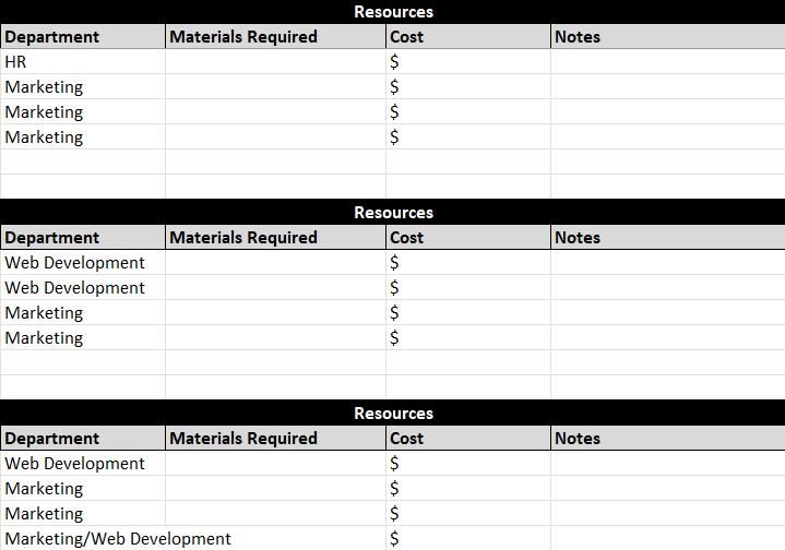 Action Plan Excel Template Download