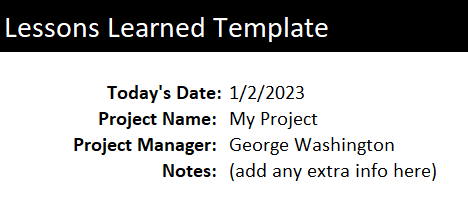 48 Best Lessons Learned Templates [Excel, Word] ᐅ TemplateLab