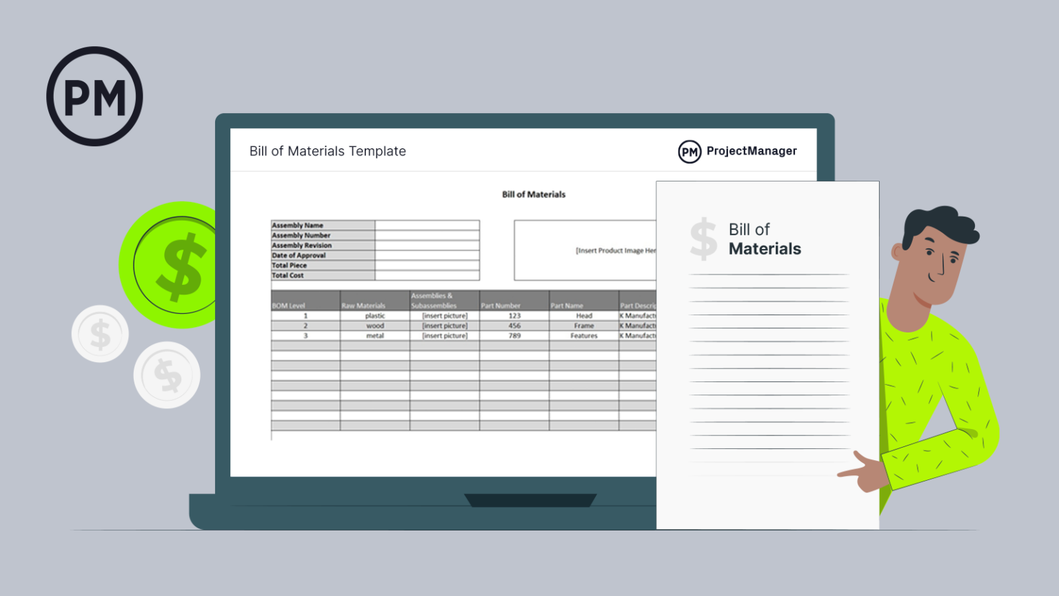 Bill Of Materials Template For Excel (Free Download) 