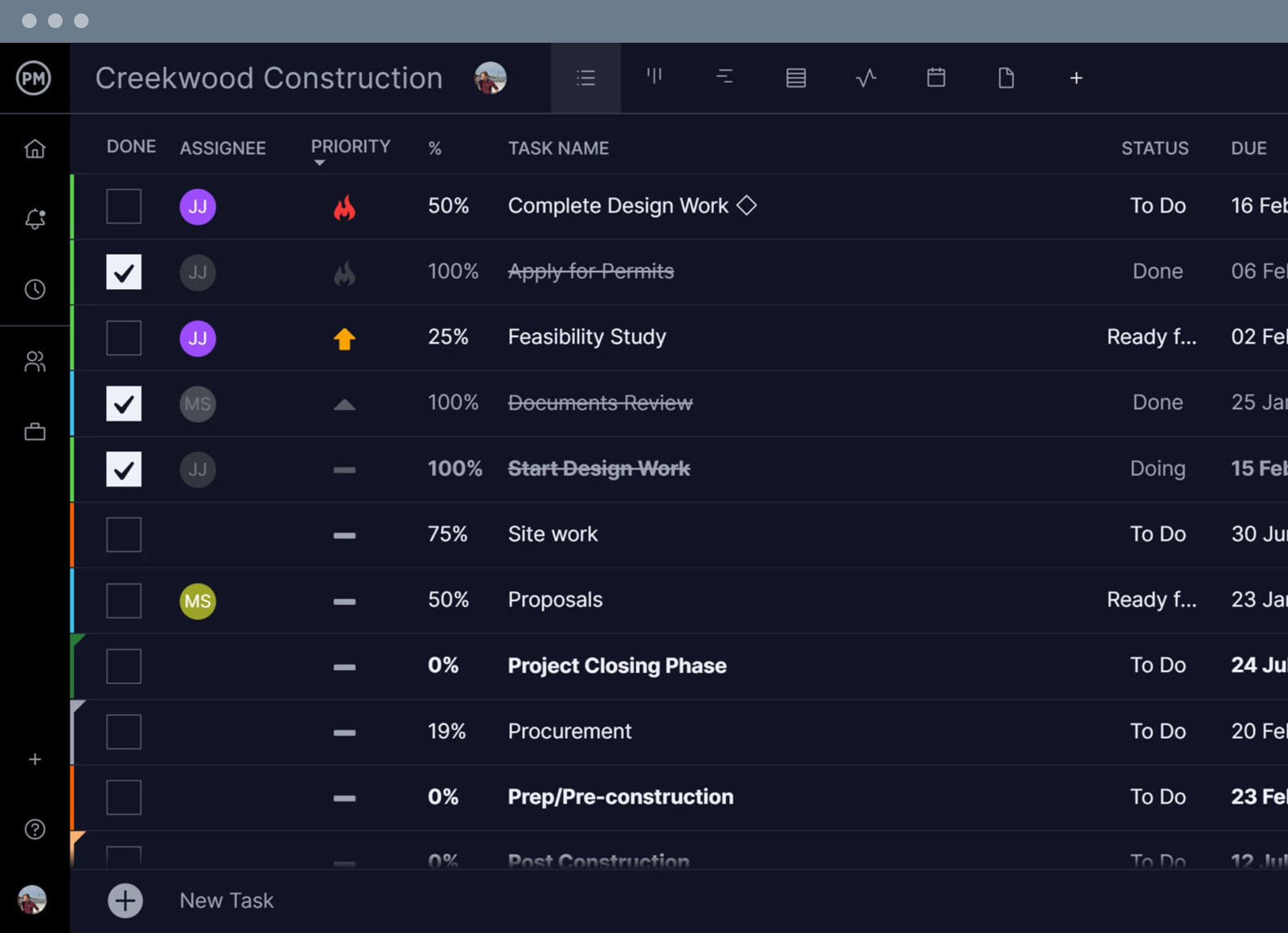 task management free online Task management software with task list
