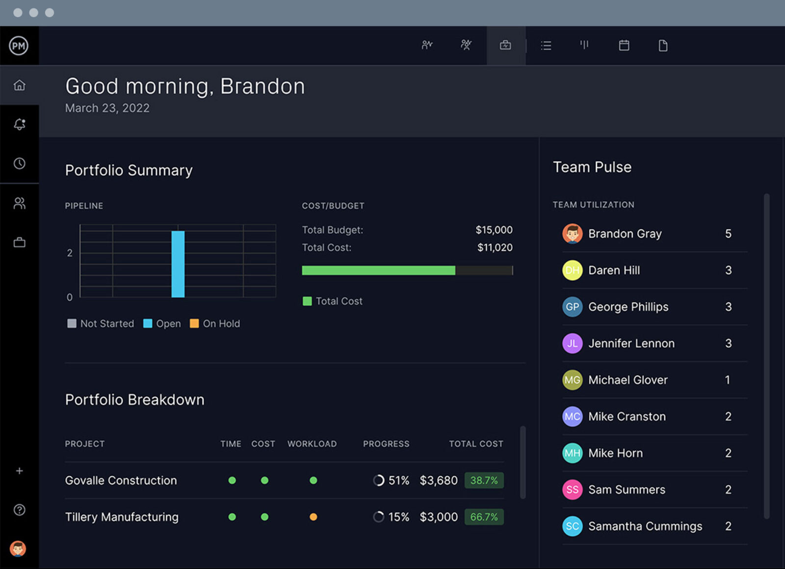 ERP Project Management Software - ProjectManager