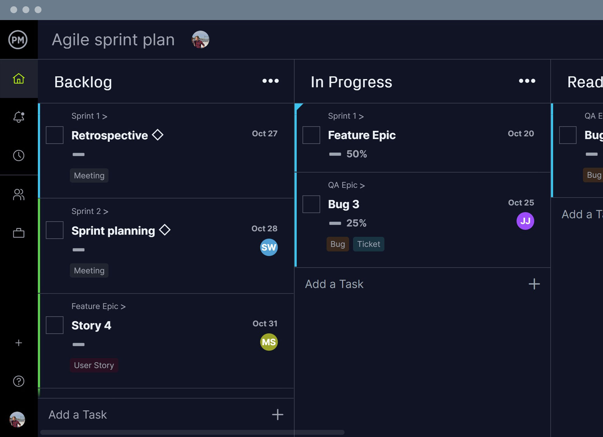 agile project management software with kanban