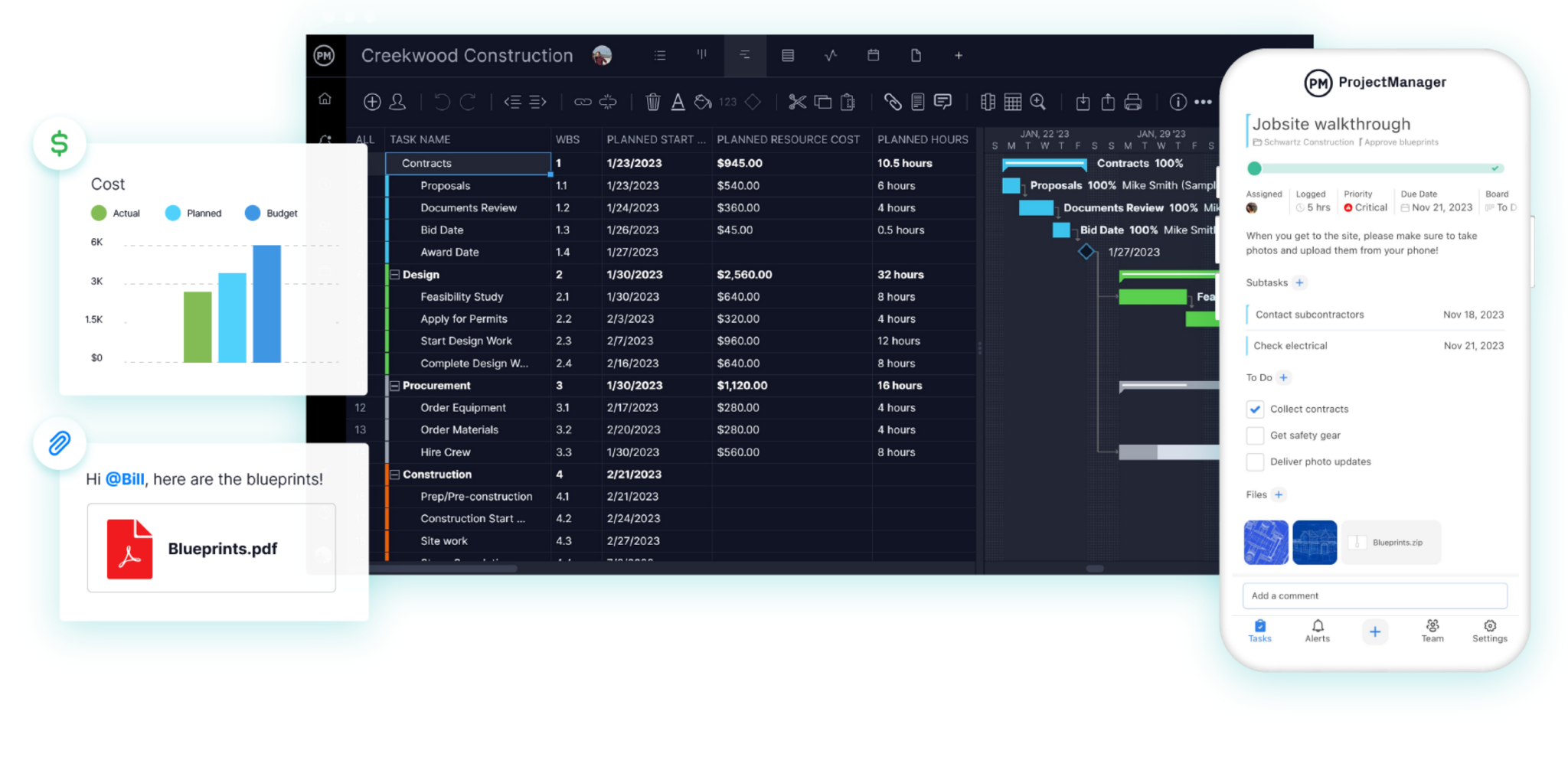 Construction Project Management Software - ProjectManager