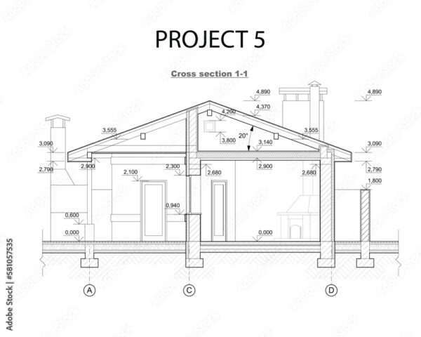 cross-section, an architectural drawing