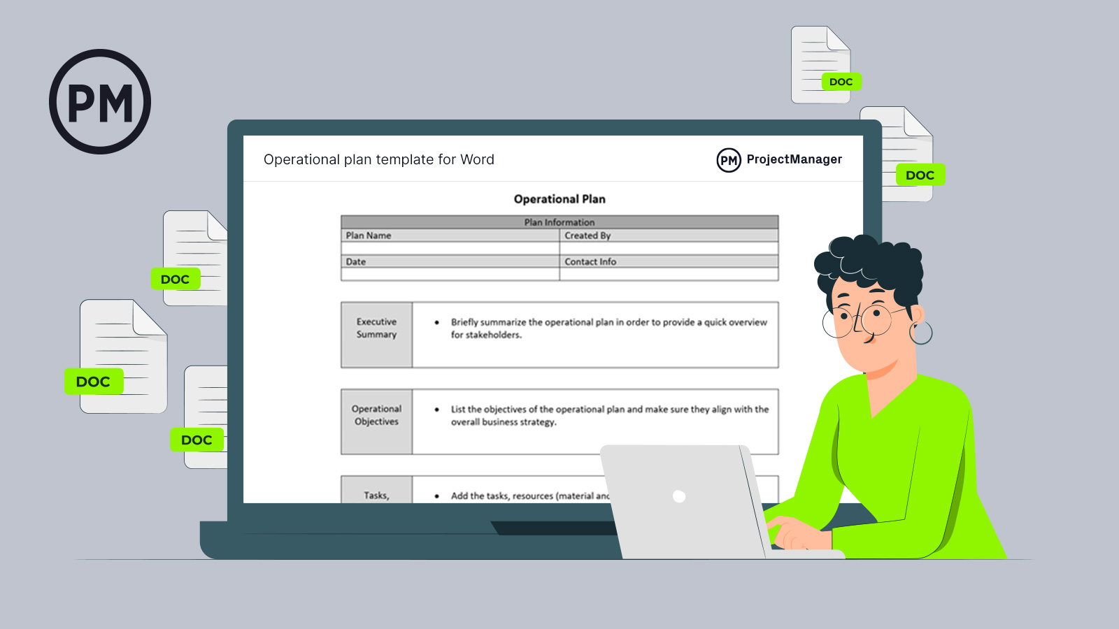 parts of operational plan in business plan